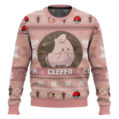 Hooktab Pokemon Gen 2 Cleffa Ugly Christmas Sweater