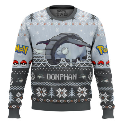 Hooktab Pokemon Gen 2 Donphan Ugly Christmas Sweater