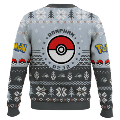 Hooktab Pokemon Gen 2 Donphan Ugly Christmas Sweater