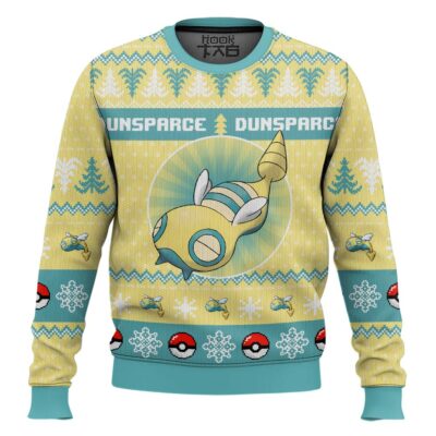 Hooktab Pokemon Gen 2 Dunsparce Ugly Christmas Sweater