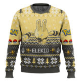 Hooktab Pokemon Gen 2 Elekid Ugly Christmas Sweater