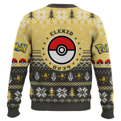 Hooktab Pokemon Gen 2 Elekid Ugly Christmas Sweater