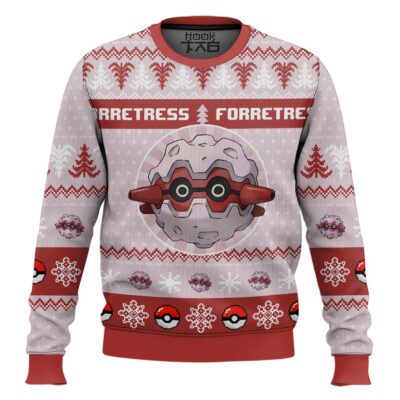 Hooktab Pokemon Gen 2 Forretress Ugly Christmas Sweater