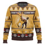 Hooktab Pokemon Gen 2 Girafarig Ugly Christmas Sweater