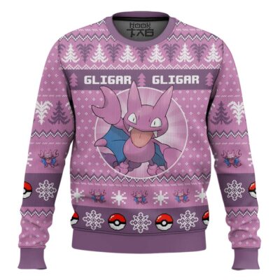 Hooktab Pokemon Gen 2 Gligar Ugly Christmas Sweater
