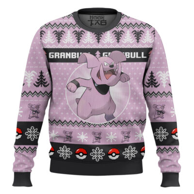 Hooktab Pokemon Gen 2 Granbull Ugly Christmas Sweater