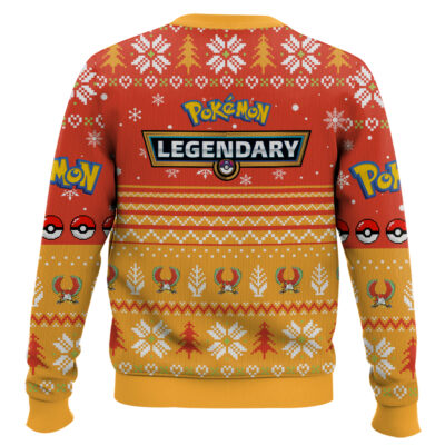 Hooktab Pokemon Gen 2 Ho-oh Ugly Christmas Sweater