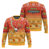 Hooktab Pokemon Gen 2 Ho-oh Ugly Christmas Sweater