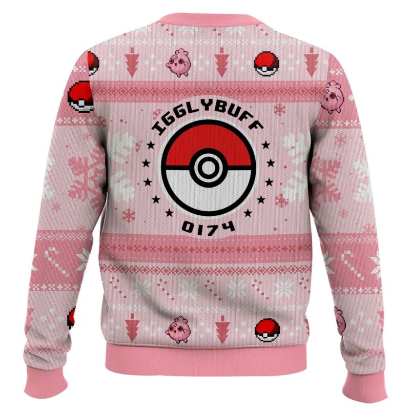 Hooktab Pokemon Gen 2 Igglybuff Ugly Christmas Sweater Hooktab Pokemon Gen 2 Igglybuff Ugly Christmas Sweater
