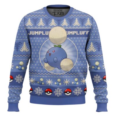 Hooktab Pokemon Gen 2 Jumpluff Ugly Christmas Sweater