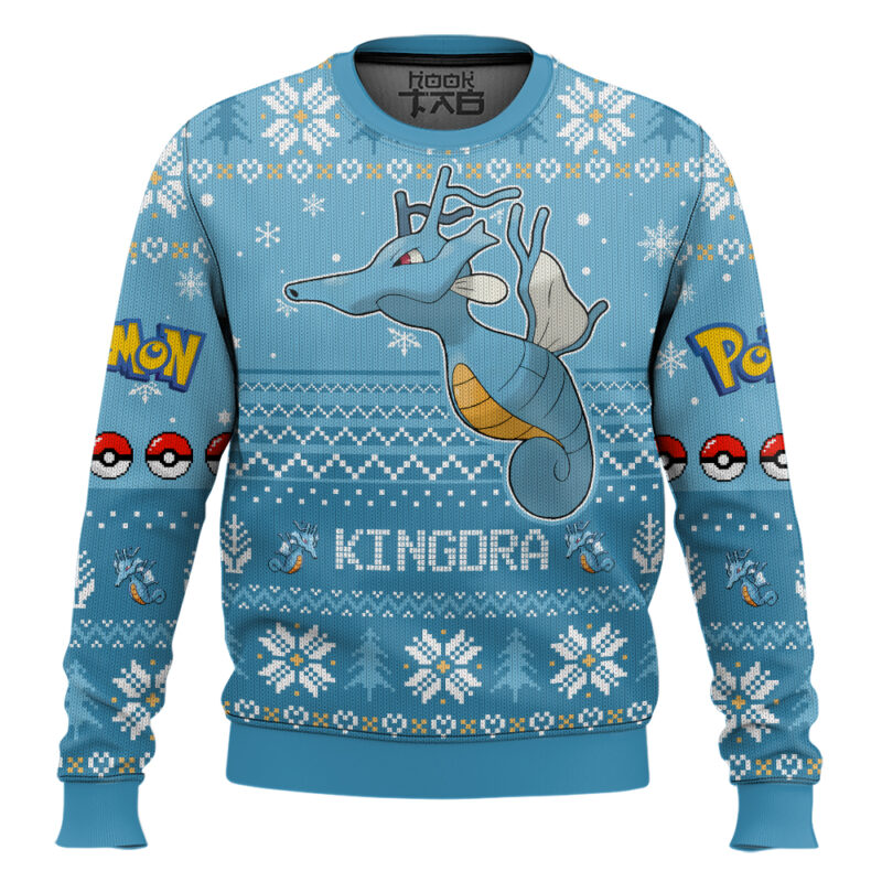 Hooktab Pokemon Gen 2 Kingdra Ugly Christmas Sweater