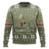 Hooktab Pokemon Gen 2 Larvitar Ugly Christmas Sweater