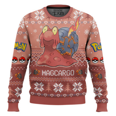 Hooktab Pokemon Gen 2 Magcargo Ugly Christmas Sweater