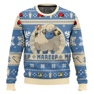 Hooktab Pokemon Gen 2 Mareep Ugly Christmas Sweater