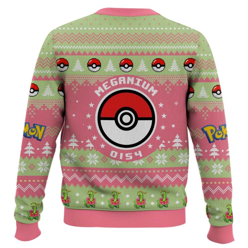 Hooktab Pokemon Gen 2 Meganium Ugly Christmas Sweater Hooktab Pokemon Gen 2 Meganium Ugly Christmas Sweater