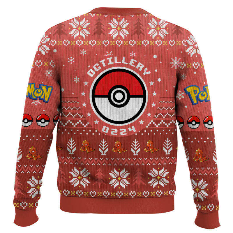 Hooktab Pokemon Gen 2 Octillery Ugly Christmas Sweater Hooktab Pokemon Gen 2 Octillery Ugly Christmas Sweater
