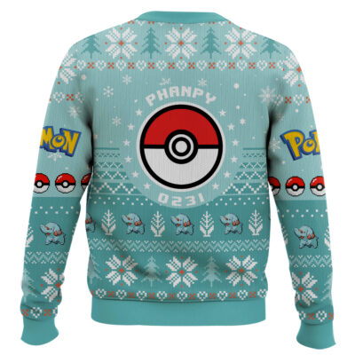 Hooktab Pokemon Gen 2 Phanpy Ugly Christmas Sweater