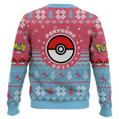Hooktab Pokemon Gen 2 Porygon2 Ugly Christmas Sweater