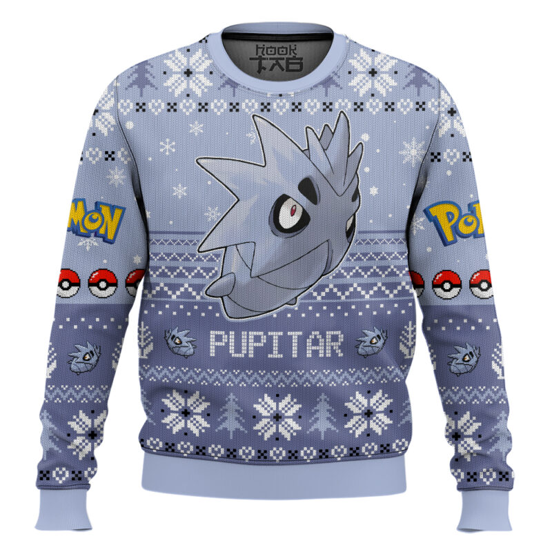Hooktab Pokemon Gen 2 Pupitar Ugly Christmas Sweater