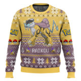 Hooktab Pokemon Gen 2 Raikou Ugly Christmas Sweater