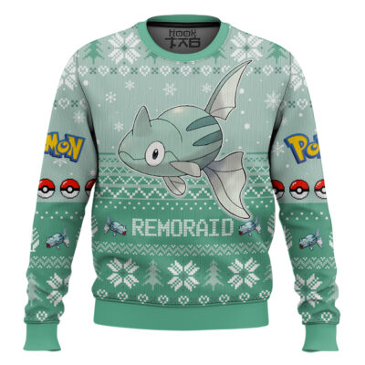 Hooktab Pokemon Gen 2 Remoraid Ugly Christmas Sweater