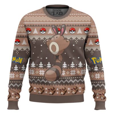 Hooktab Pokemon Gen 2 Sentret Ugly Christmas Sweater