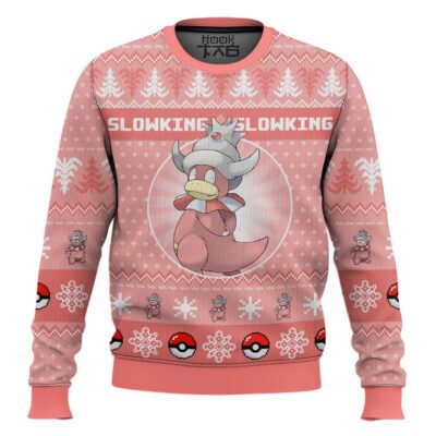 Hooktab Pokemon Gen 2 Slowking Ugly Christmas Sweater
