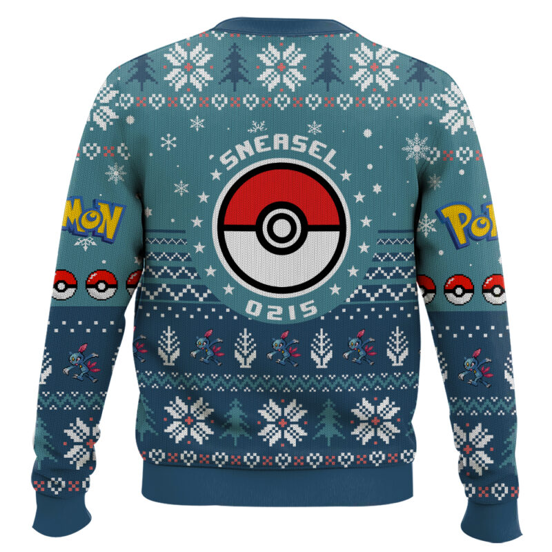 Hooktab Pokemon Gen 2 Sneasel Ugly Christmas Sweater Hooktab Pokemon Gen 2 Sneasel Ugly Christmas Sweater