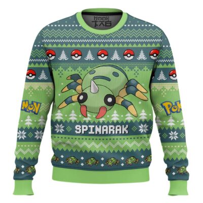 Hooktab Pokemon Gen 2 Spinarak Ugly Christmas Sweater