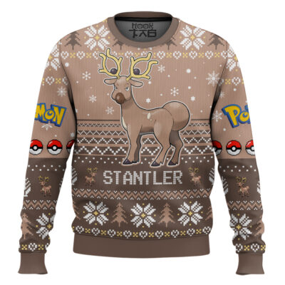 Hooktab Pokemon Gen 2 Stantler Ugly Christmas Sweater