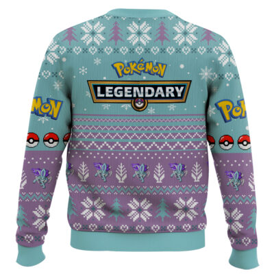 Hooktab Pokemon Gen 2 Suicune Ugly Christmas Sweater