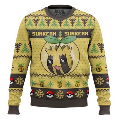 Hooktab Pokemon Gen 2 Sunkern Ugly Christmas Sweater
