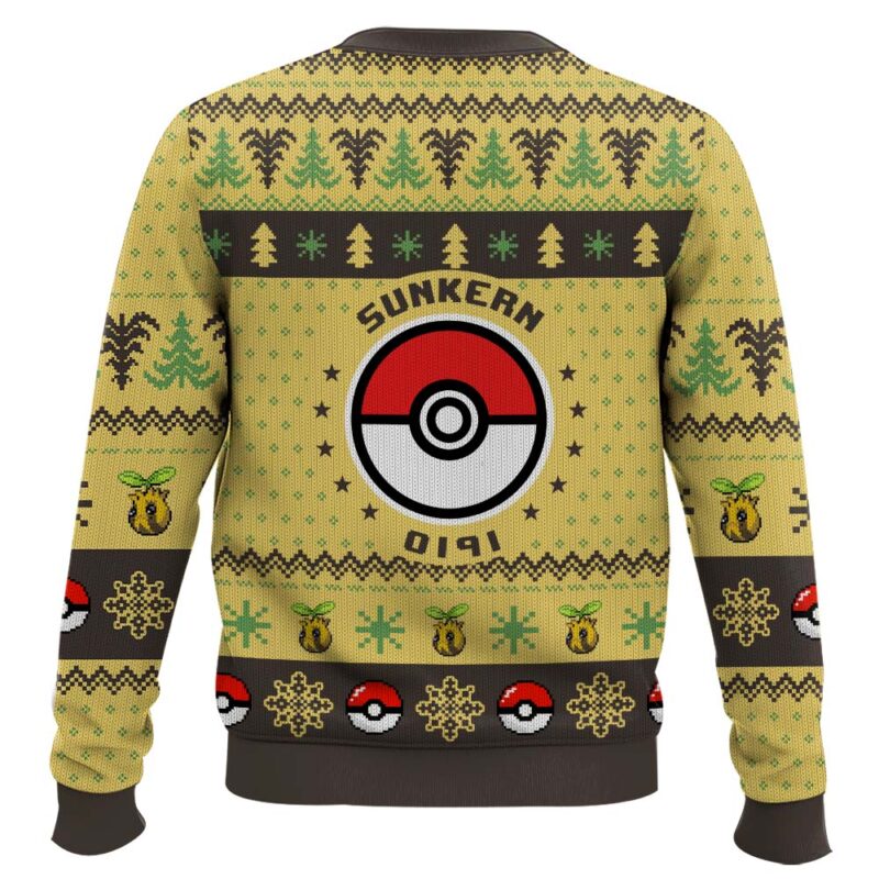 Hooktab Pokemon Gen 2 Sunkern Ugly Christmas Sweater Hooktab Pokemon Gen 2 Sunkern Ugly Christmas Sweater