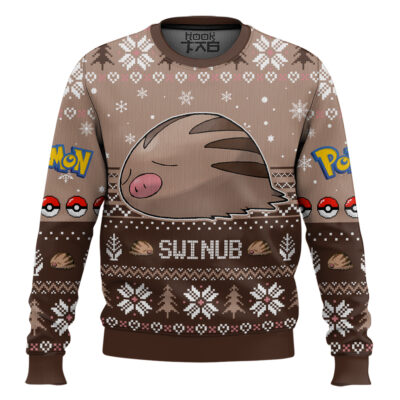 Hooktab Pokemon Gen 2 Swinub Ugly Christmas Sweater