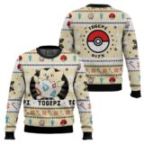 Hooktab Pokemon Gen 2 Togepi Ugly Christmas Sweater