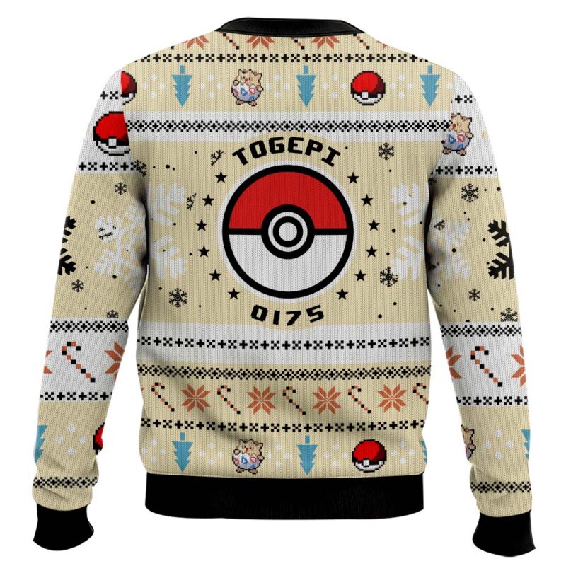 Hooktab Pokemon Gen 2 Togepi Ugly Christmas Sweater Hooktab Pokemon Gen 2 Togepi Ugly Christmas Sweater