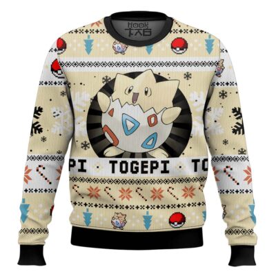 Hooktab Pokemon Gen 2 Togepi Ugly Christmas Sweater