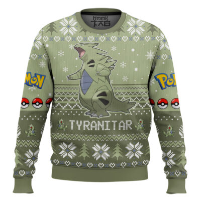 Hooktab Pokemon Gen 2 Tyranitar Ugly Christmas Sweater