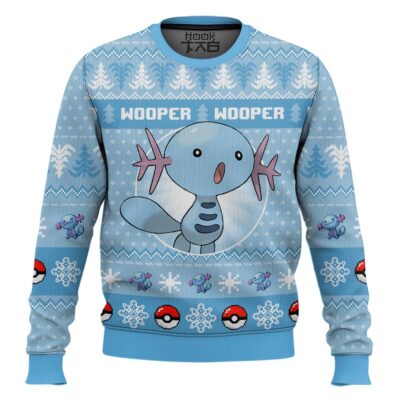 Hooktab Pokemon Gen 2 Wooper Ugly Christmas Sweater