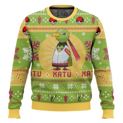 Hooktab Pokemon Gen 2 Xatu Ugly Christmas Sweater