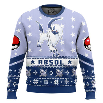 Hooktab Pokemon Gen 3 Absol Ugly Christmas Sweater