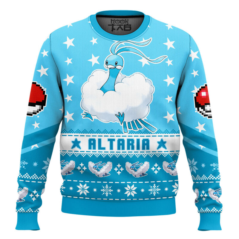 Hooktab Pokemon Gen 3 Altaria Ugly Christmas Sweater