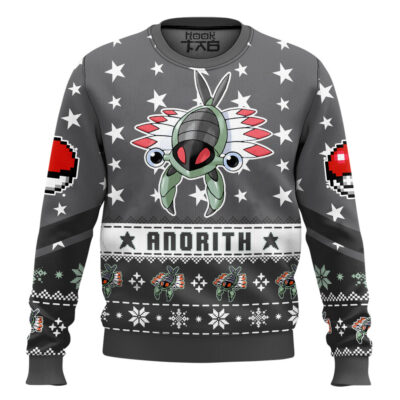 Hooktab Pokemon Gen 3 Anorith Ugly Christmas Sweater