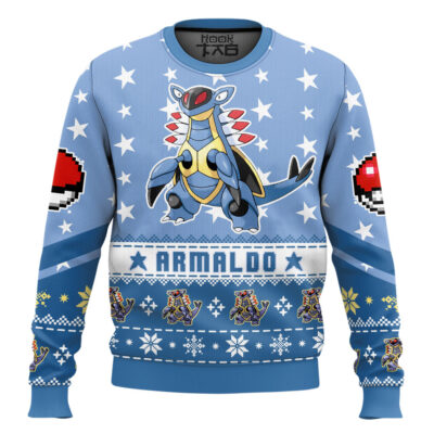 Hooktab Pokemon Gen 3 Armaldo Ugly Christmas Sweater