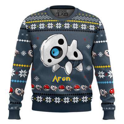 Hooktab Pokemon Gen 3 Aron Ugly Christmas Sweater