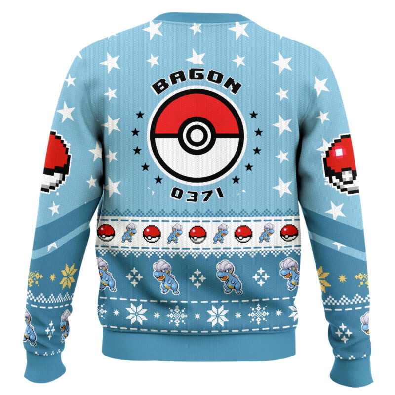 Hooktab Pokemon Gen 3 Bagon Ugly Christmas Sweater Hooktab Pokemon Gen 3 Bagon Ugly Christmas Sweater