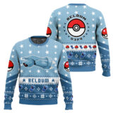 Hooktab Pokemon Gen 3 Beldum Ugly Christmas Sweater