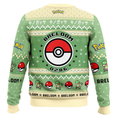 Hooktab Pokemon Gen 3 Breloom Ugly Christmas Sweater