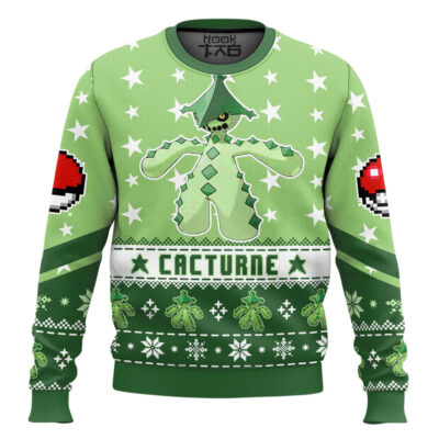 Hooktab Pokemon Gen 3 Cacturne Ugly Christmas Sweater