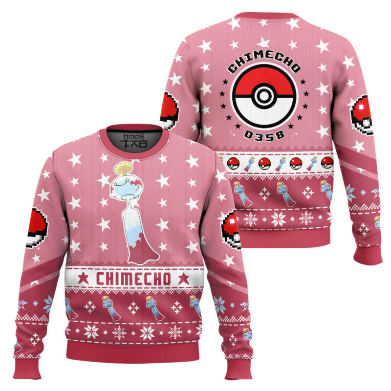 Hooktab Pokemon Gen 3 Chimecho Ugly Christmas Sweater Hooktab Pokemon Gen 3 Chimecho Ugly Christmas Sweater